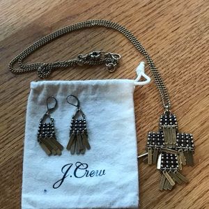 J Crew necklace and earrings